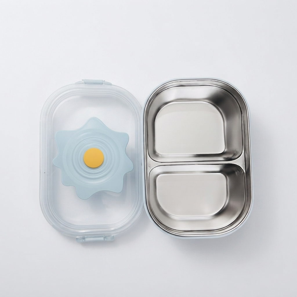 Flower Steel Lunch Box