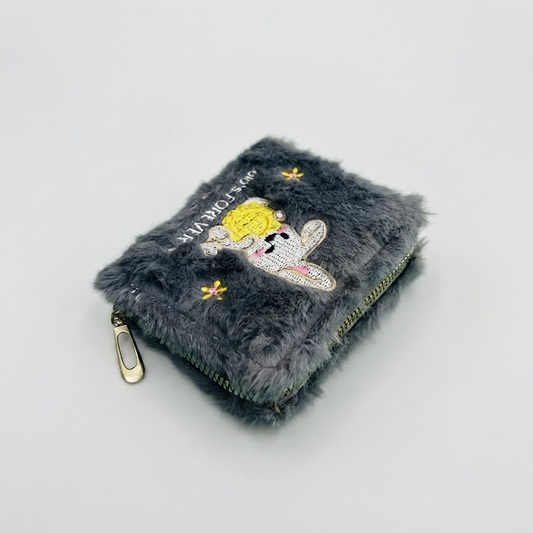 Girls Rabbit Fur Wallet