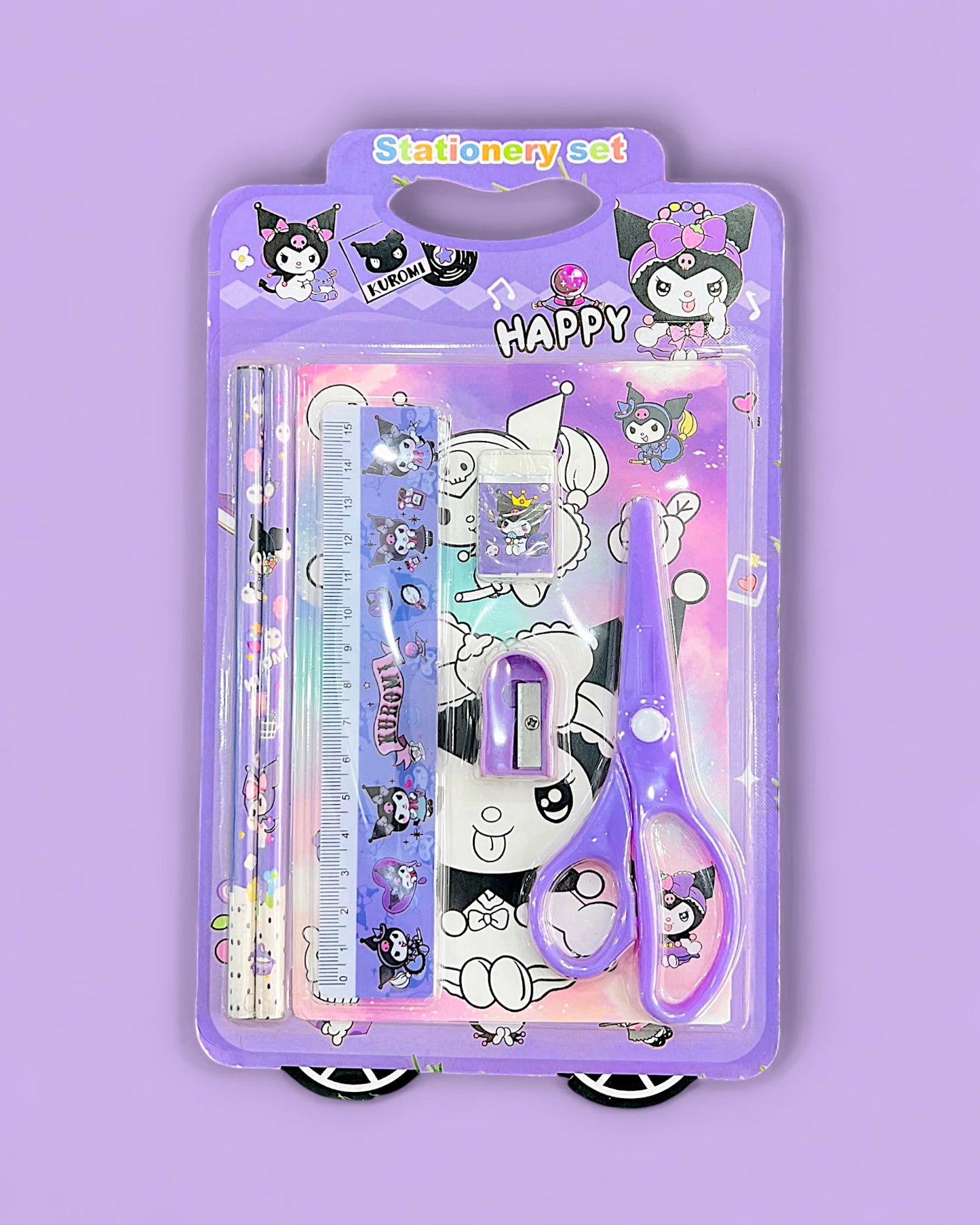 Kuromi Stationery Set