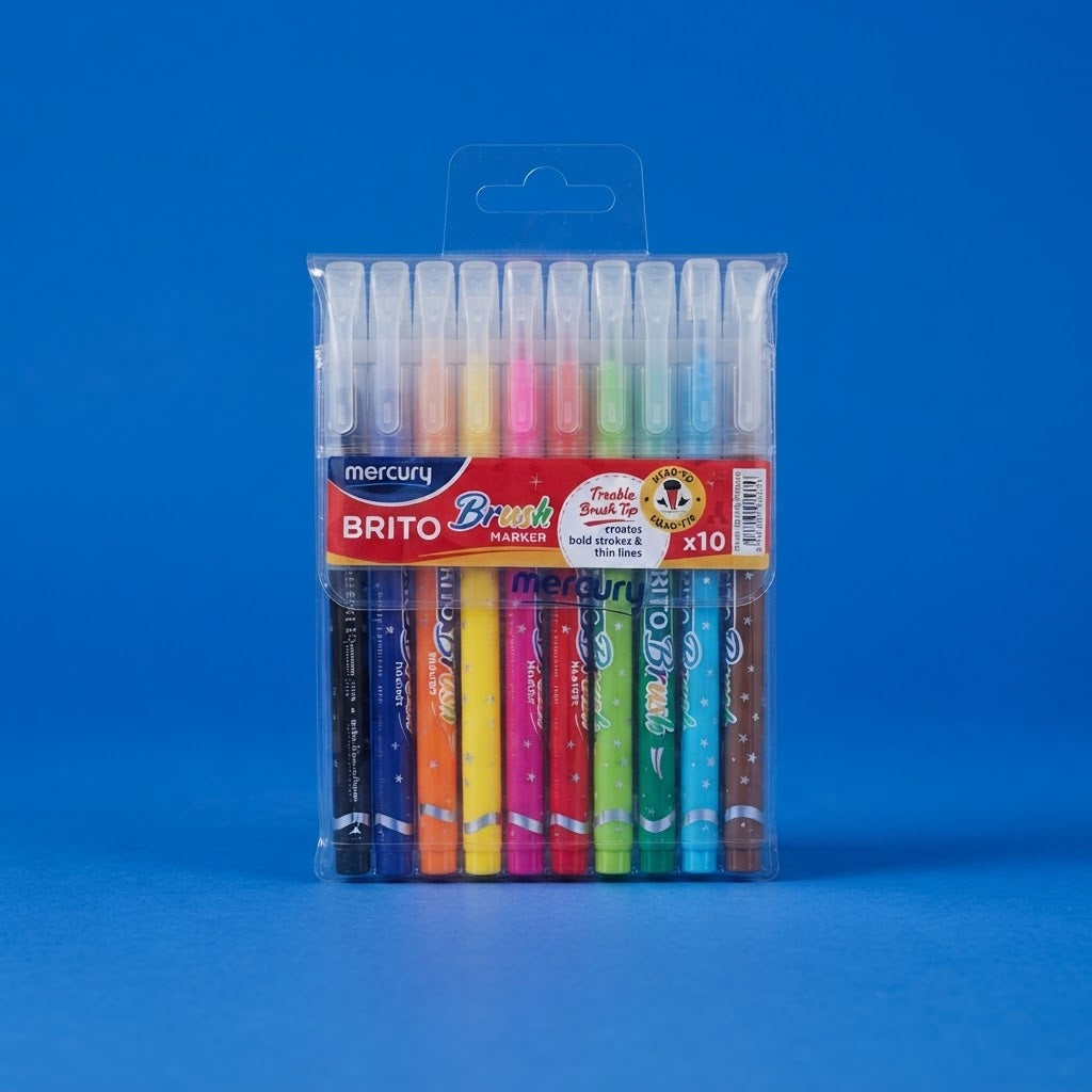 Mercury Brush Markers