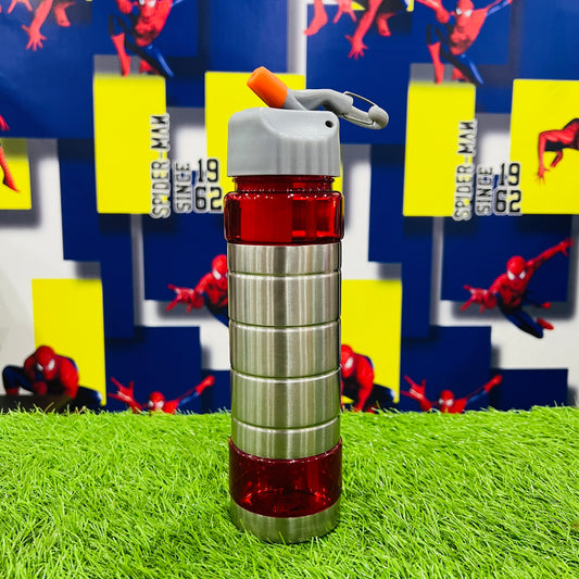 Red Plastic Water Bottle
