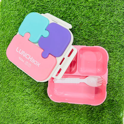 Puzzle Pink Lunch Box