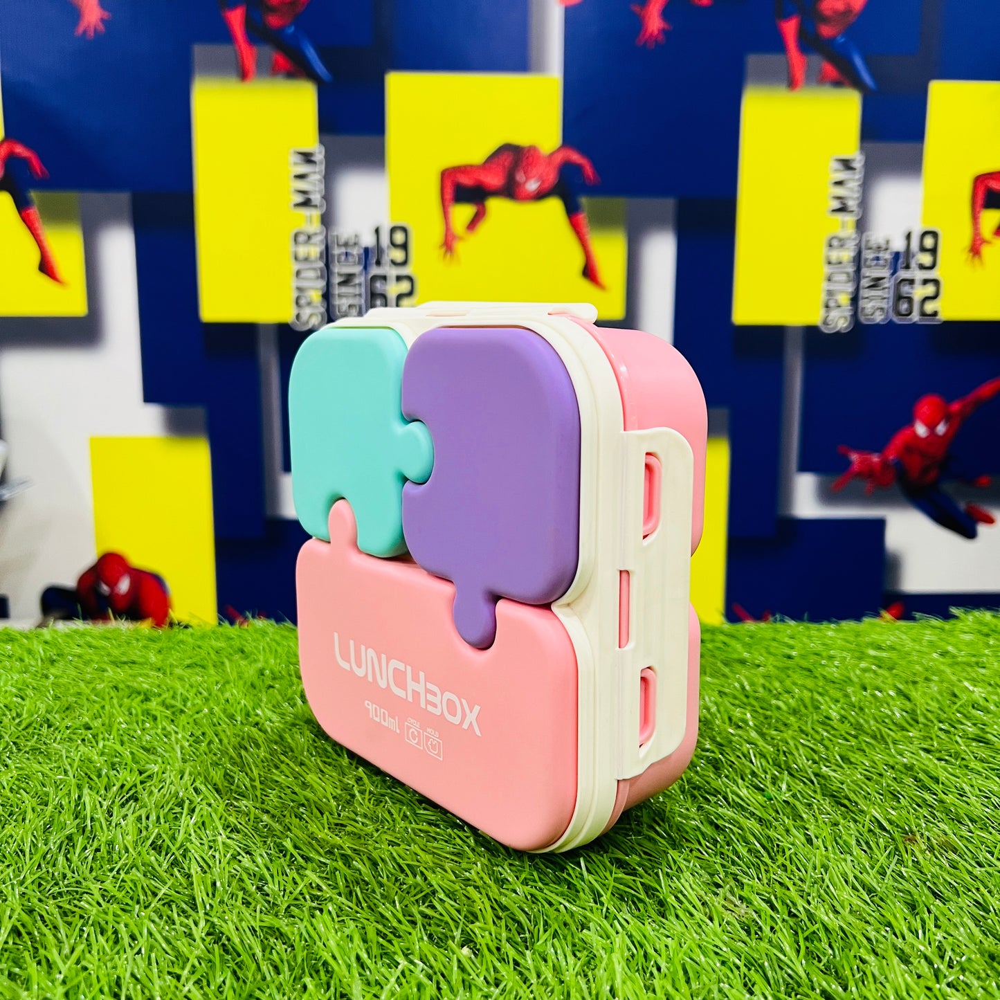 Puzzle Pink Lunch Box