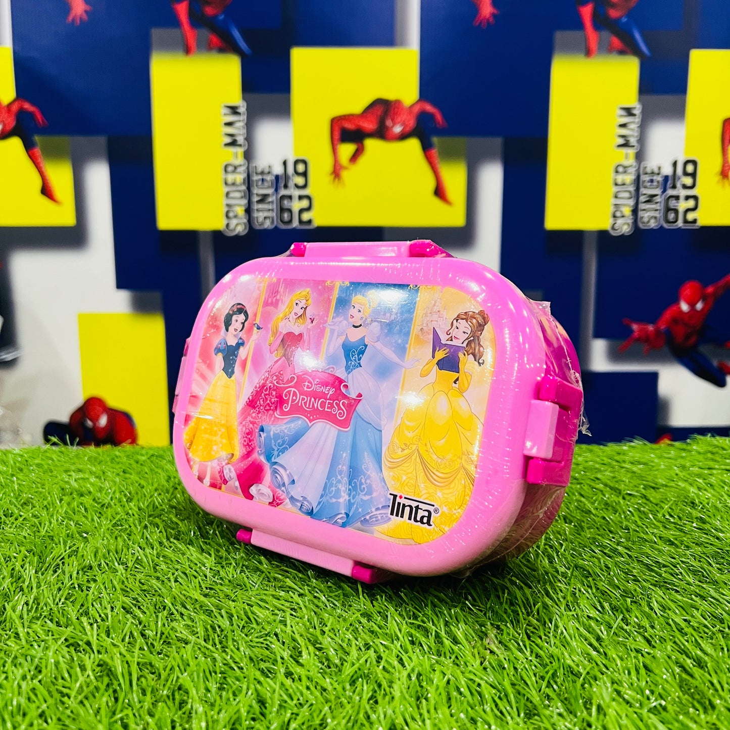 Princess Plastic Lunch Box Pink