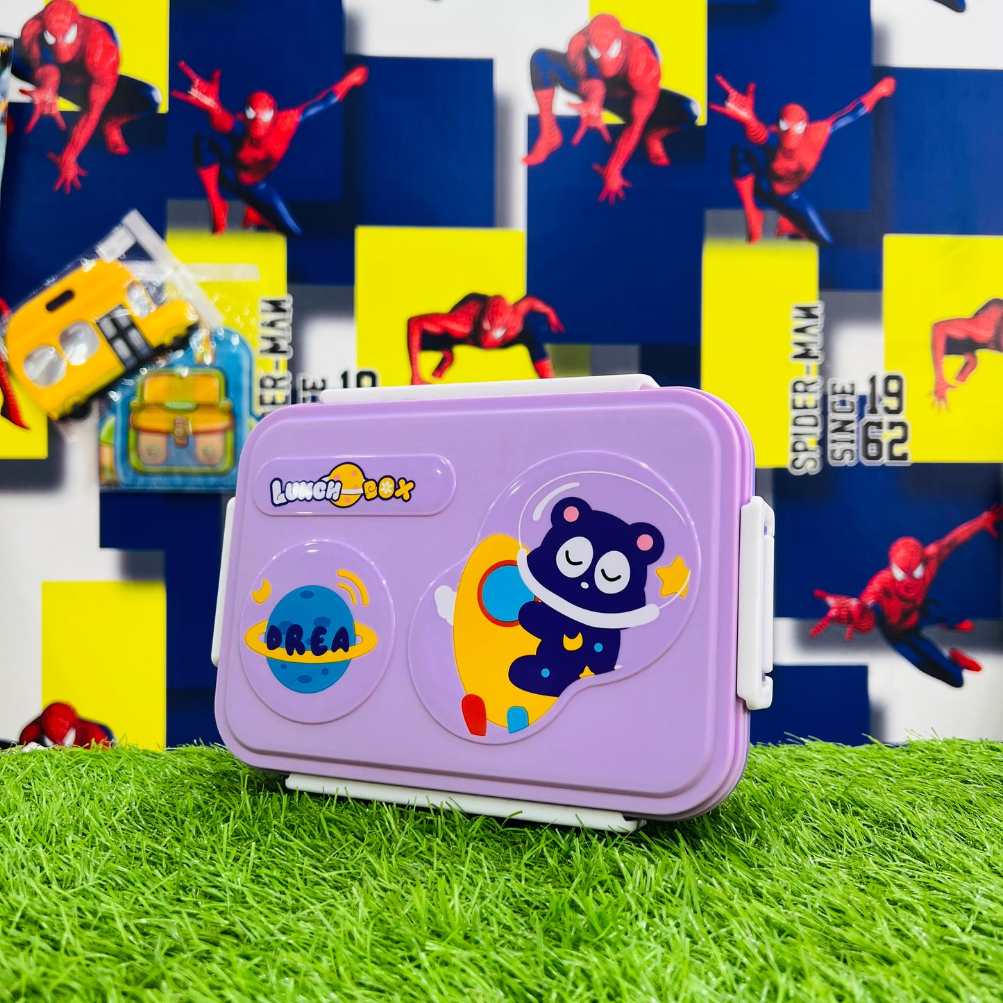 Space Theme Steel Lunch Box