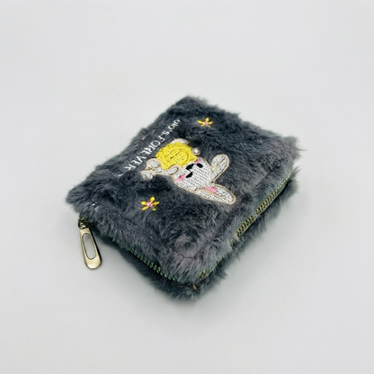 Girls Rabbit Fur Wallet