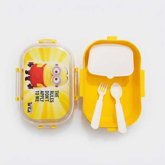Minion Plastic Lunch Box Yellow