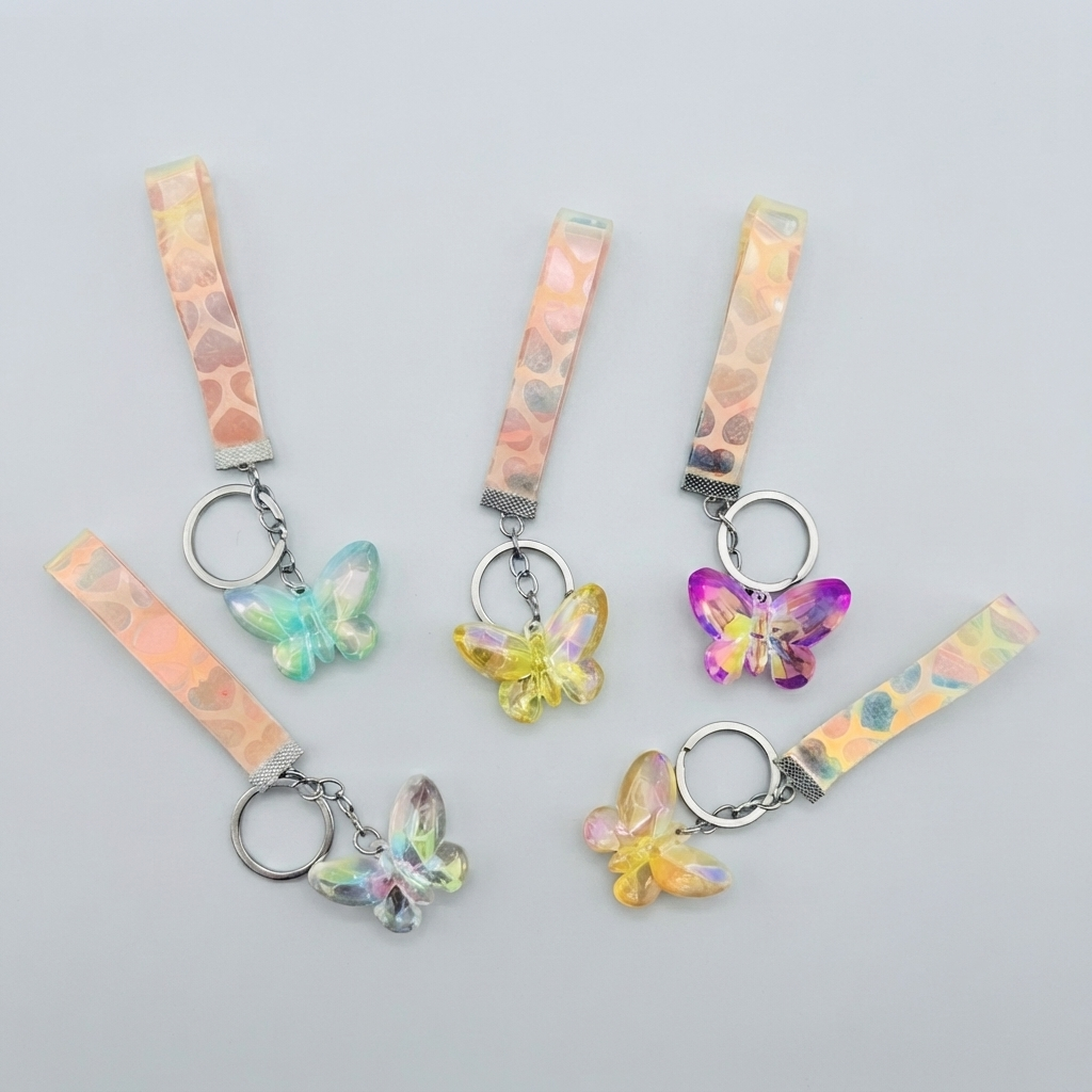 Butterfly Crystal Keychain
