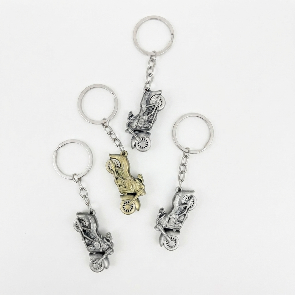 Bike Metal Keychain
