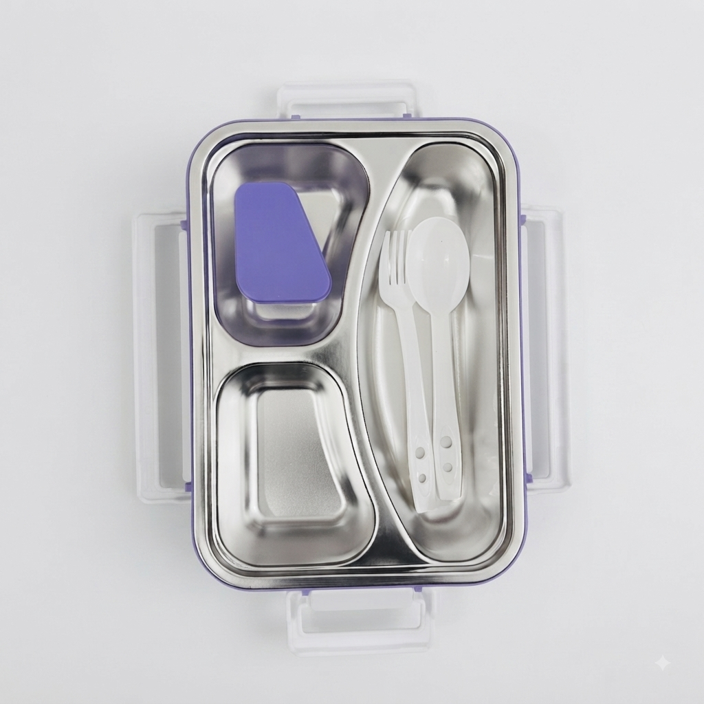 Space Theme Steel Lunch Box