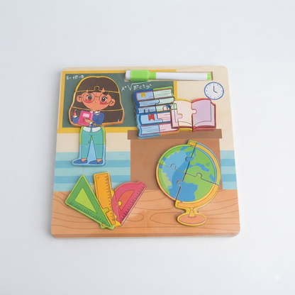 Puzzle With White Board