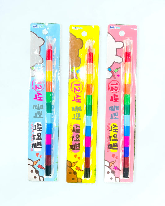 Block Coloured Crayons