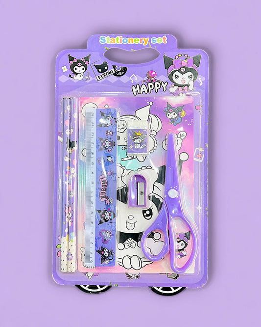Kuromi Stationery Set