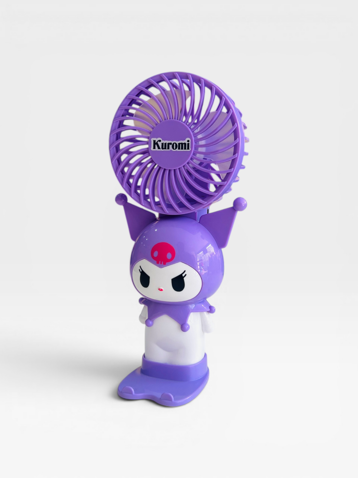 Kuromi Mini Handheld Portable Fan Purple