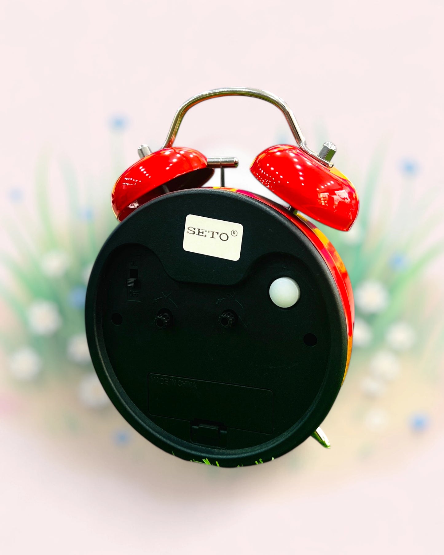 Red Twin Bell Alarm Clock